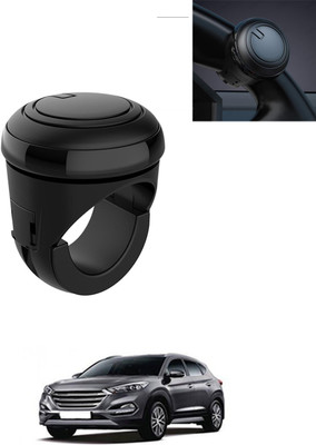 AYW Plastic/Silicon Car Steering Knob(Black)