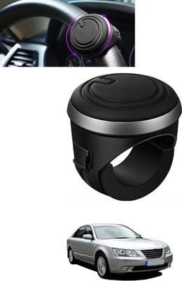 MSNP Plastic, Silicon Car Steering Knob(Black)