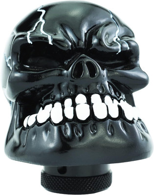 LAVITRA Skull Resin Car Gear Shift Lever Handle Heavy Transmission Gear Shifter Knob Gear Knob(Black)