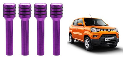 After cars aluminium Car Door Lock Knob(Purple)