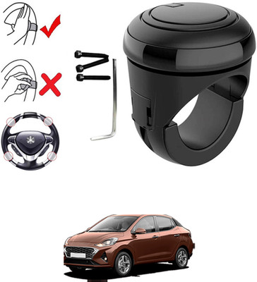 MATIES Plastic, Silicon Car Steering Knob(Black)