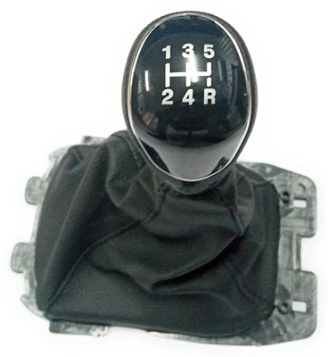 LAKSHMINARAYAN SALES Leather Ecosport with, Leather Gear lever boot Ecosport Gear Knob(Black)