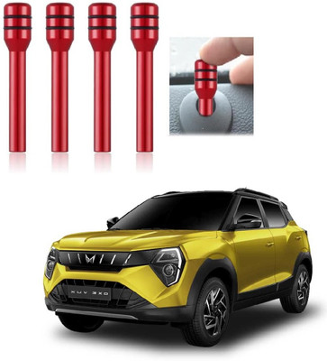 ROSHNEER ENTERPRISES Aluminum Car Door Lock Knob(Red)