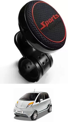 E-Shoppe Aluminium Car Steering Knob(Black, Red)