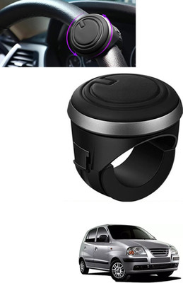 MSNP Plastic, Silicon Car Steering Knob(Black)