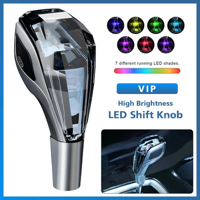 ASRYD VIP Crystal LED Car Gear Knob Touch MultiColor Manual Shifter Gear Knob(Multicolor)