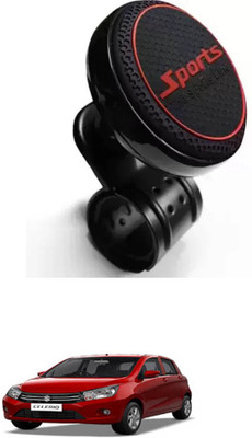 E-Shoppe Aluminium Car Steering Knob(Black, Red)
