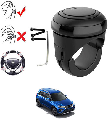 ABJD Plastic, Silicon Car Steering Knob(Black)
