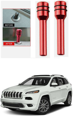 LOVMOTO Aluminium Car Door Lock Knob(Red)