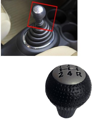 My IND ABS PLASTIC Gear Knob(Black, Silver)