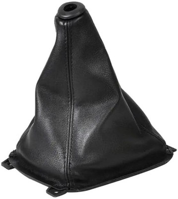 Finessemotors i 10 Gear Lever PUcover/Boot for Hyundai- i10 PU Polished Leather Gear Knob(Black)