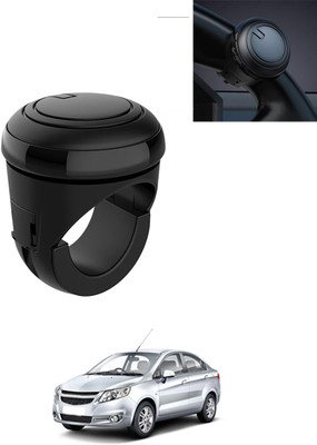 AYW Plastic/Silicon Car Steering Knob(Black)