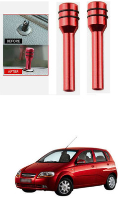 LOVMOTO Aluminium Car Door Lock Knob(Red)