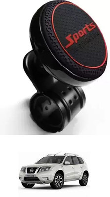 E-Shoppe Aluminium Car Steering Knob(Black, Red)