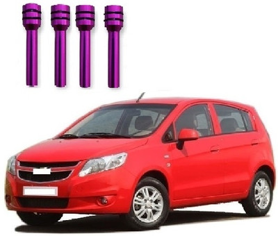 ROSHNEER ENTERPRISES Aluminum Car Door Lock Knob(Purple)