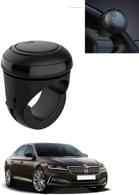 AYW Plastic/Silicon Car Steering Knob(Black)