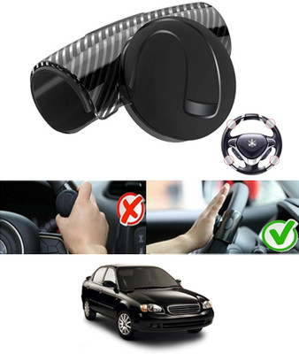 ABJD Silicon, Plastic Car Steering Knob(Black)