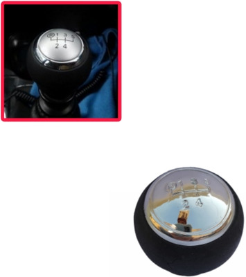 My IND ABS Plastic Chrome Gear Knob(Black)