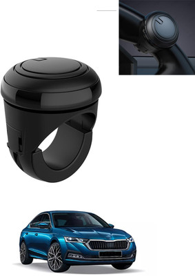 AYW Plastic/Silicon Car Steering Knob(Black)