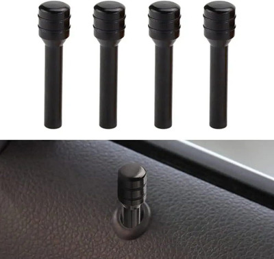 silkyfit Aluminum Car Door Lock Knob(Black)