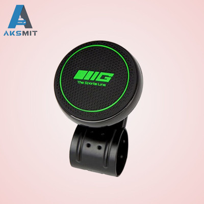 aksmit Metal, Plastic, Rubber Car Steering Knob(Black, Green)