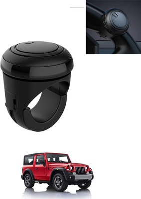AYW Plastic/Silicon Car Steering Knob(Black)