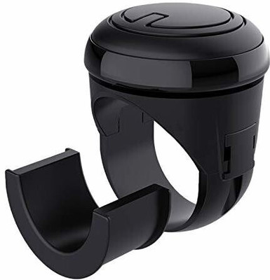 CARWORLD CARLUX Universal Steering Wheel Spinner Knob |Auxiliary| Auto Spinner Knob(3R ) Car Steering Knob(Black)