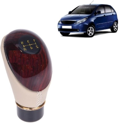 MotoshozX Wooden Design, Car Lever Gear Knob, Tata Indica Vista Gear Knob(Beige, Brown)
