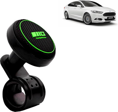 Rhtdm Metal, Plastic, Rubber Car Steering Knob(Black, Green)