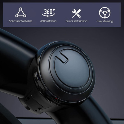 Otoroys Universal Plastic Car Steering Knob Car Steering Knob(Black)