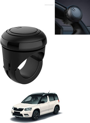 AYW Plastic/Silicon Car Steering Knob(Black)