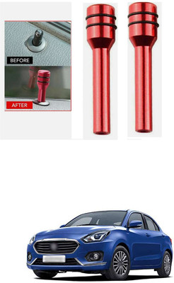 LOVMOTO Aluminium Car Door Lock Knob(Red)