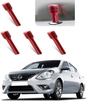 ROSHNEER ENTERPRISES Aluminum Car Door Lock Knob(Red)