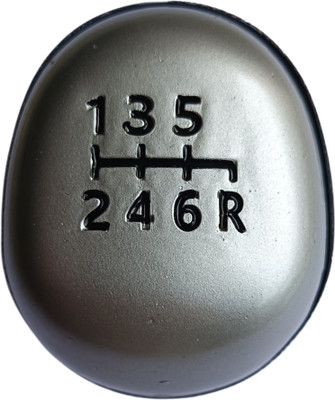 My IND ABS PLASTIC Gear Knob(Black, Silver)