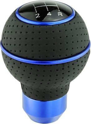 Campark Aluminum, Leather, Rubber Gear Knob(Black, Blue)