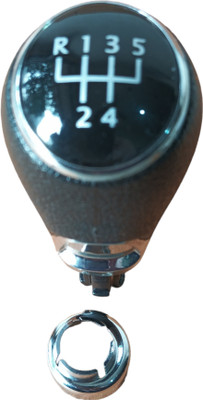 GOPINATH AUTOLINK Plastic Grip Manual gear lever knob, Rubber 5+1 R Gear shift knob ameo Gear Knob(Black)