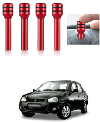 LOVMOTO Aluminium Car Door Lock Knob(Red)