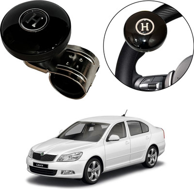 Oshotto Plastic Car Steering Knob(Black)