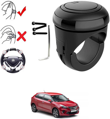 MATIES Plastic, Silicon Car Steering Knob(Black)