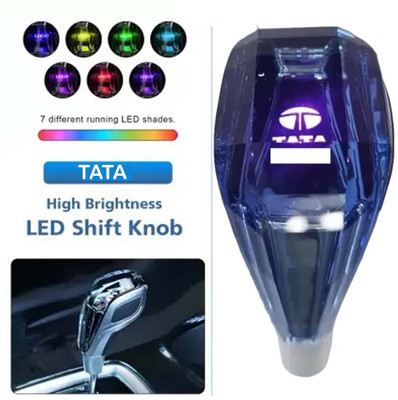 ZULUSTYL TATA Car LED Handball Crystal Shift Knob, Crystal Gear Knob(Multicolor)