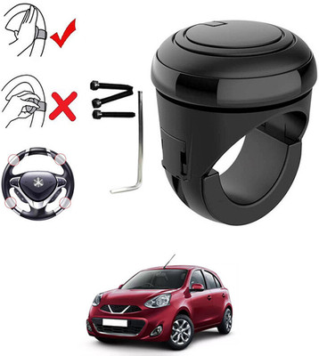 Dashify Plastic, Silicon Car Steering Knob(Black)