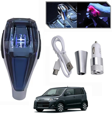 MSNP Plastic, Metal Gear Knob(Blue, Black)