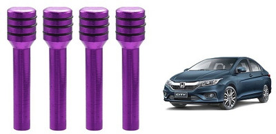 After cars aluminium Car Door Lock Knob(Purple)