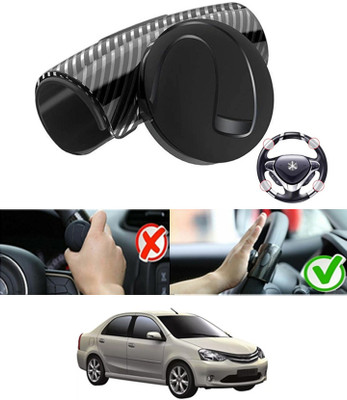 ABJD Silicon, Plastic Car Steering Knob(Black)