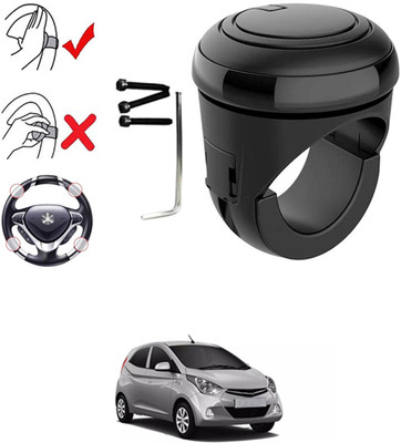 MATIES Plastic, Silicon Car Steering Knob(Black)
