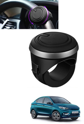 MSNP Plastic, Silicon Car Steering Knob(Black)