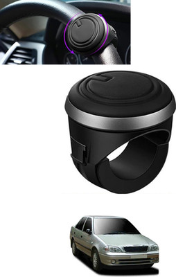 MSNP Plastic, Silicon Car Steering Knob(Black)