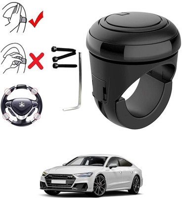ABJD Plastic, Silicon Car Steering Knob(Black)