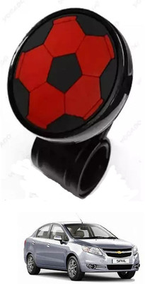 E-Shoppe Plastic Car Steering Knob(Black, Red)