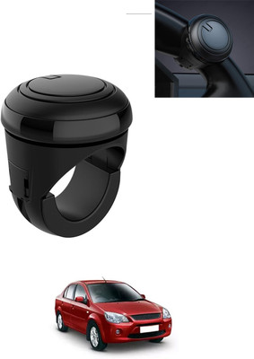 AYW Plastic/Silicon Car Steering Knob(Black)